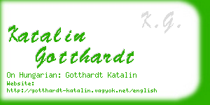 katalin gotthardt business card